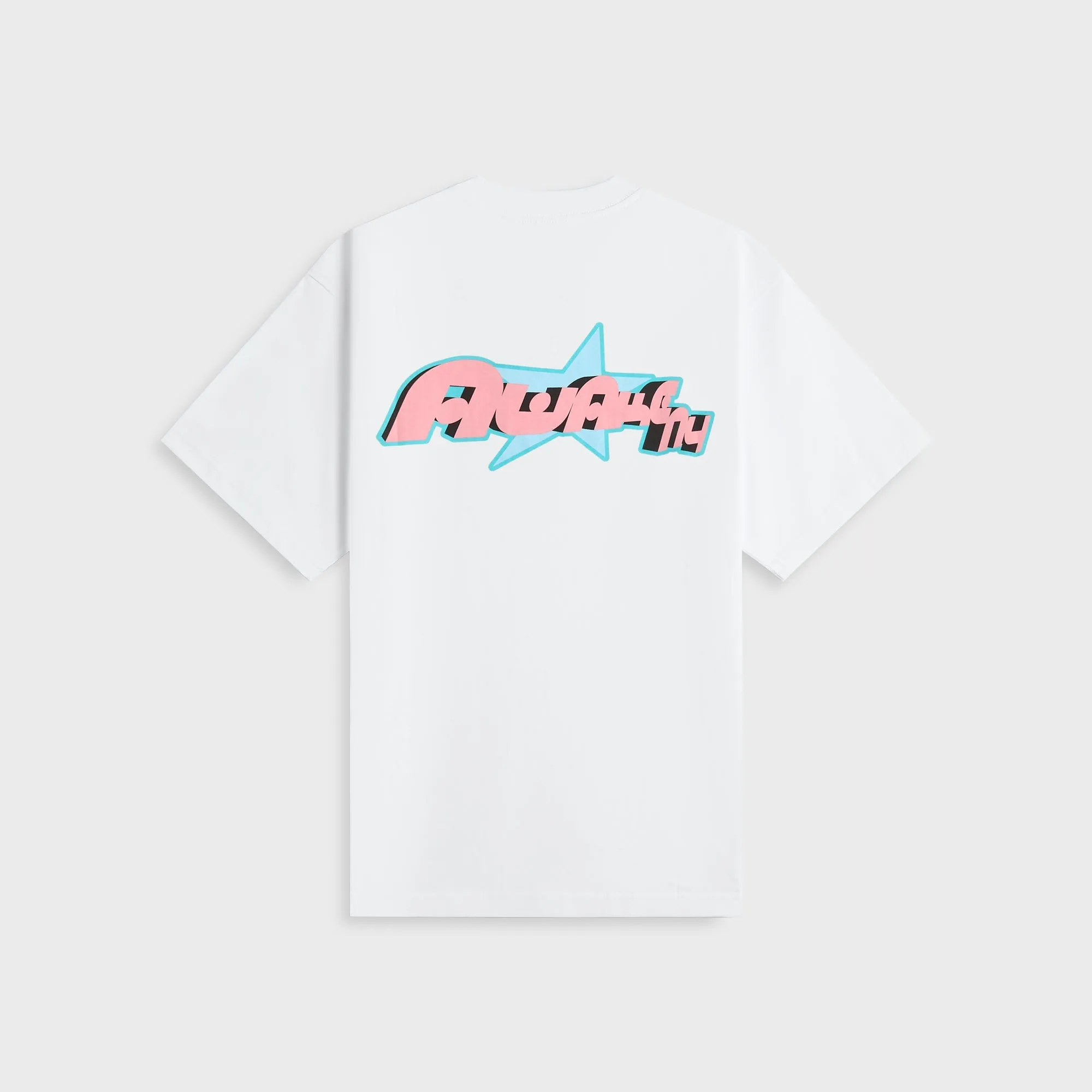 Awake NY Star A Tee - White HighThreadCount Curved Hem