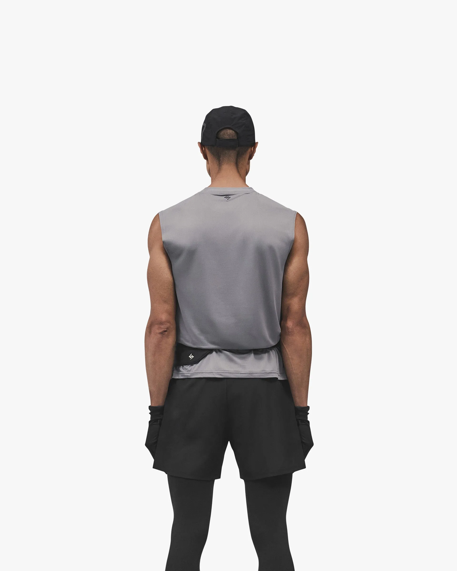 Casual Layering Wear Flexible Collar 247 Trail Tank - Steel