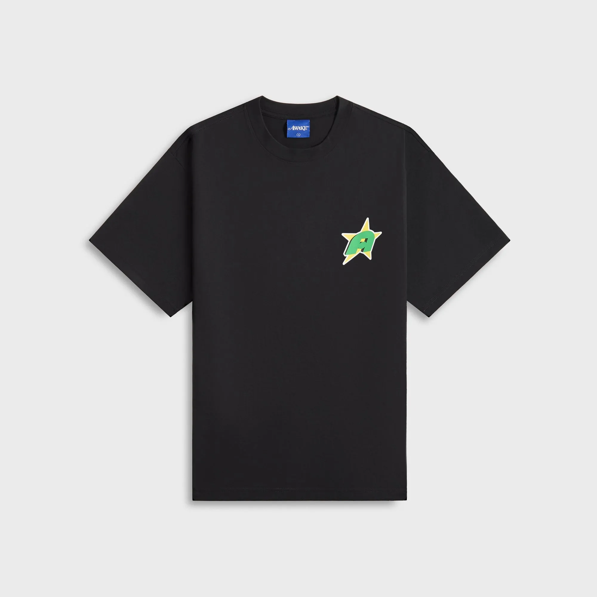 Solid color purity Awake NY Star A Tee - Black