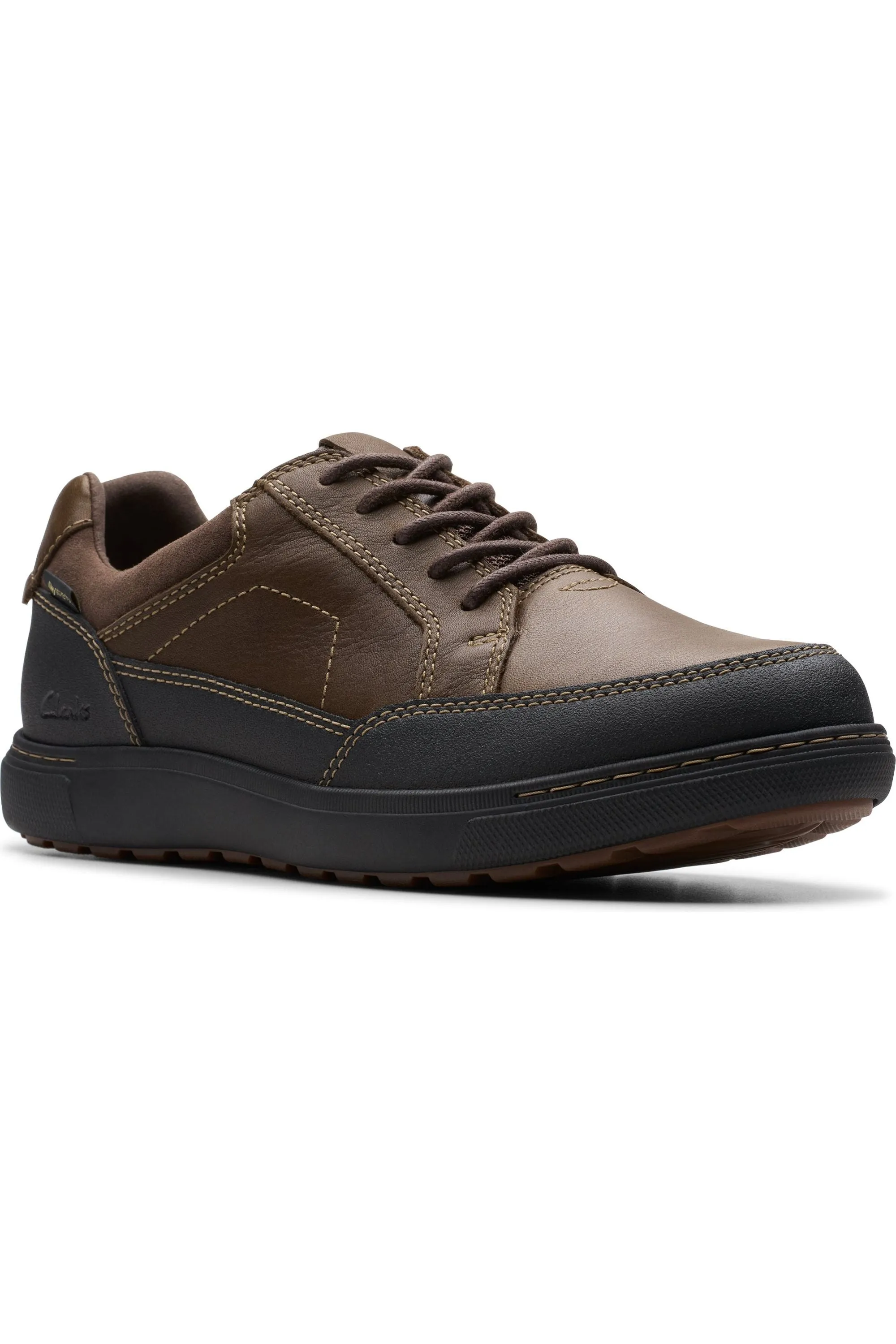 All Terrain Urban Walkers Thermoplastic Frame Clarks Mapstone Lo GTX Waterproof in Dark Brown