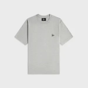 by Parra Signature Tee - Heather Grey Boat neck style