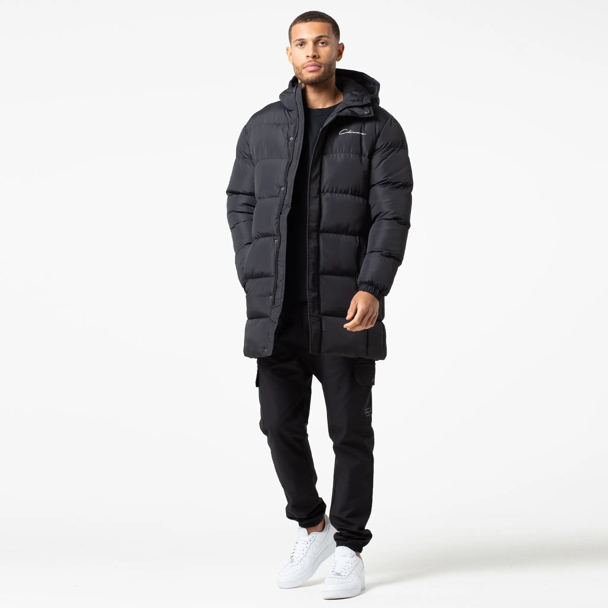 Long Puffer Parka | Black Fit For Travel