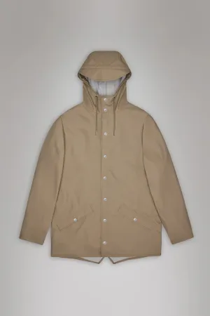 Rains Jacket W3 Beige Packable Style Winter Outerwear
