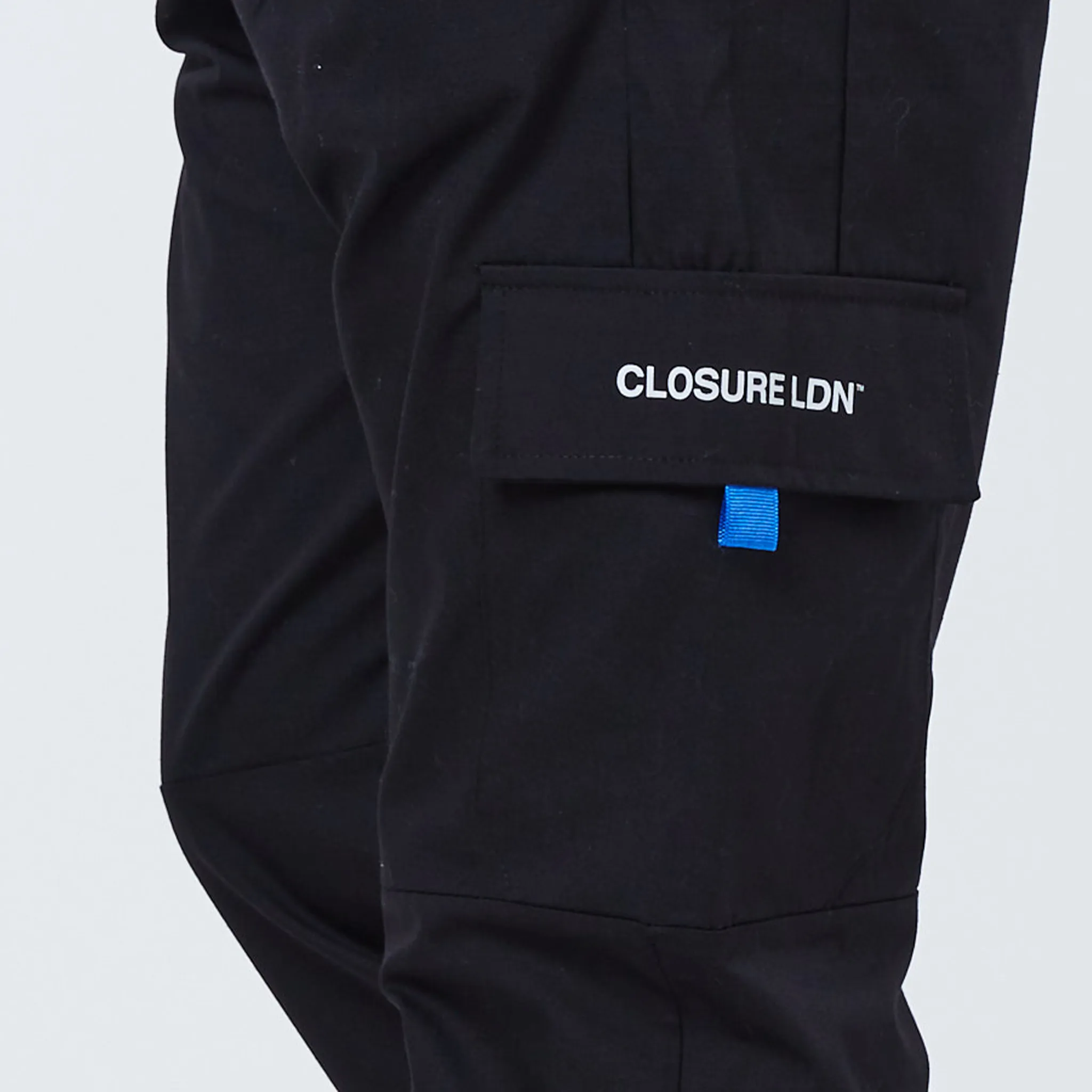 Sleek and Soft Tech Graphic Utility Cargo Pant | Black
