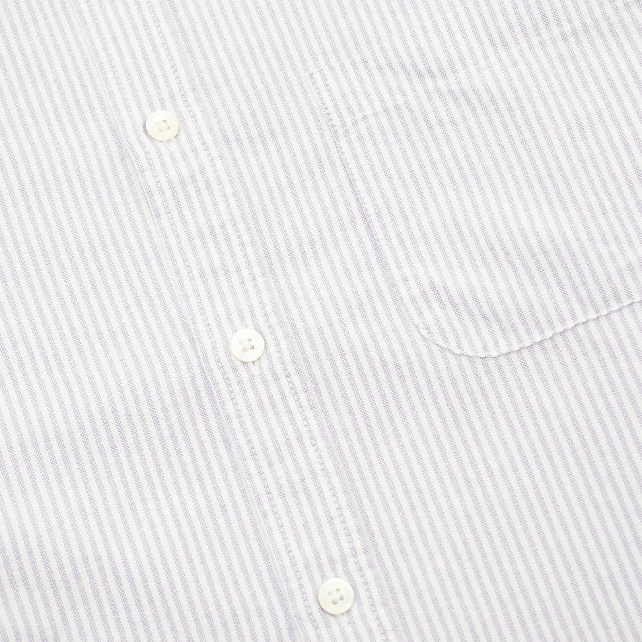 Portuguese Flannel L/S Oxford Button Down Belavista Shirt Stripe Lavanda Runway Inspired