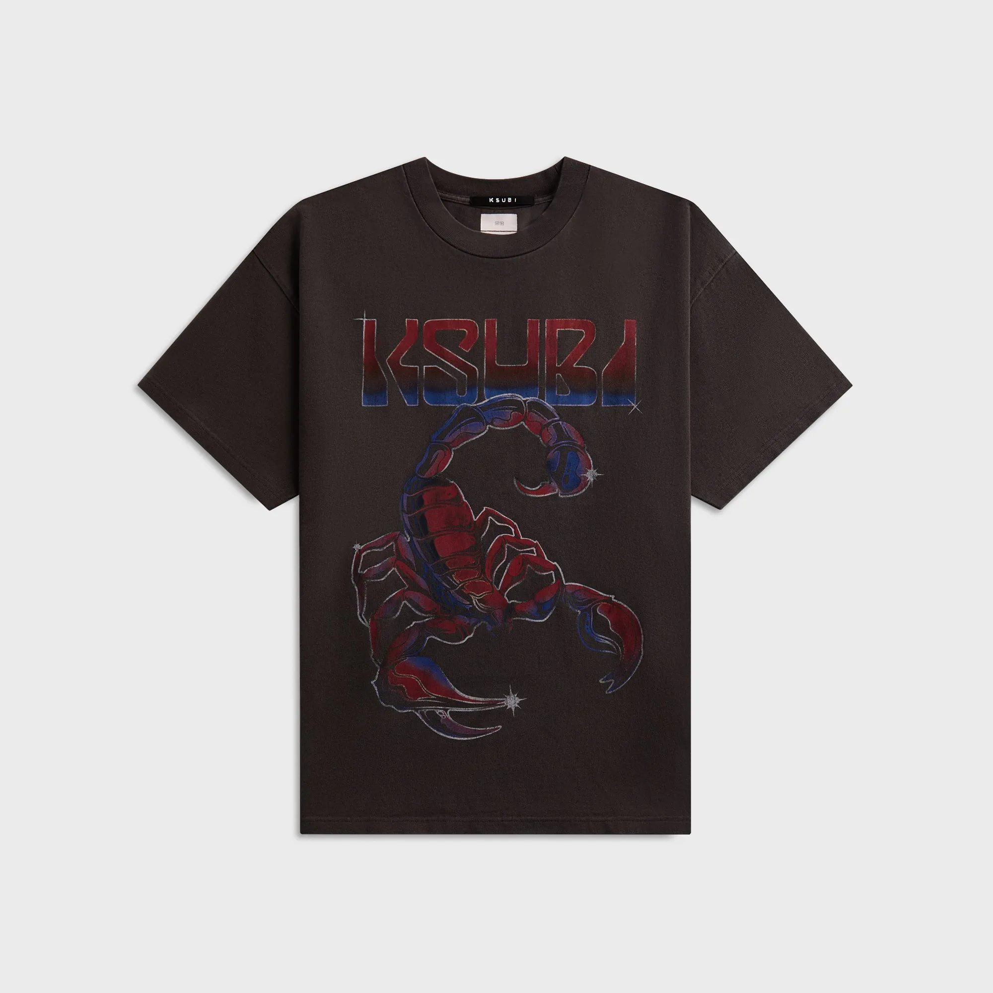 Luxury exclusivity Stylish Casual Ksubi Venom Ekcess Tee - Faded Black
