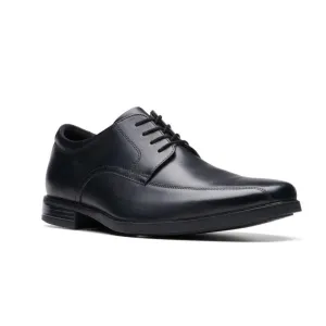 Anti Slip Sole Clarks Mens Howard Over Shoe Black Leather