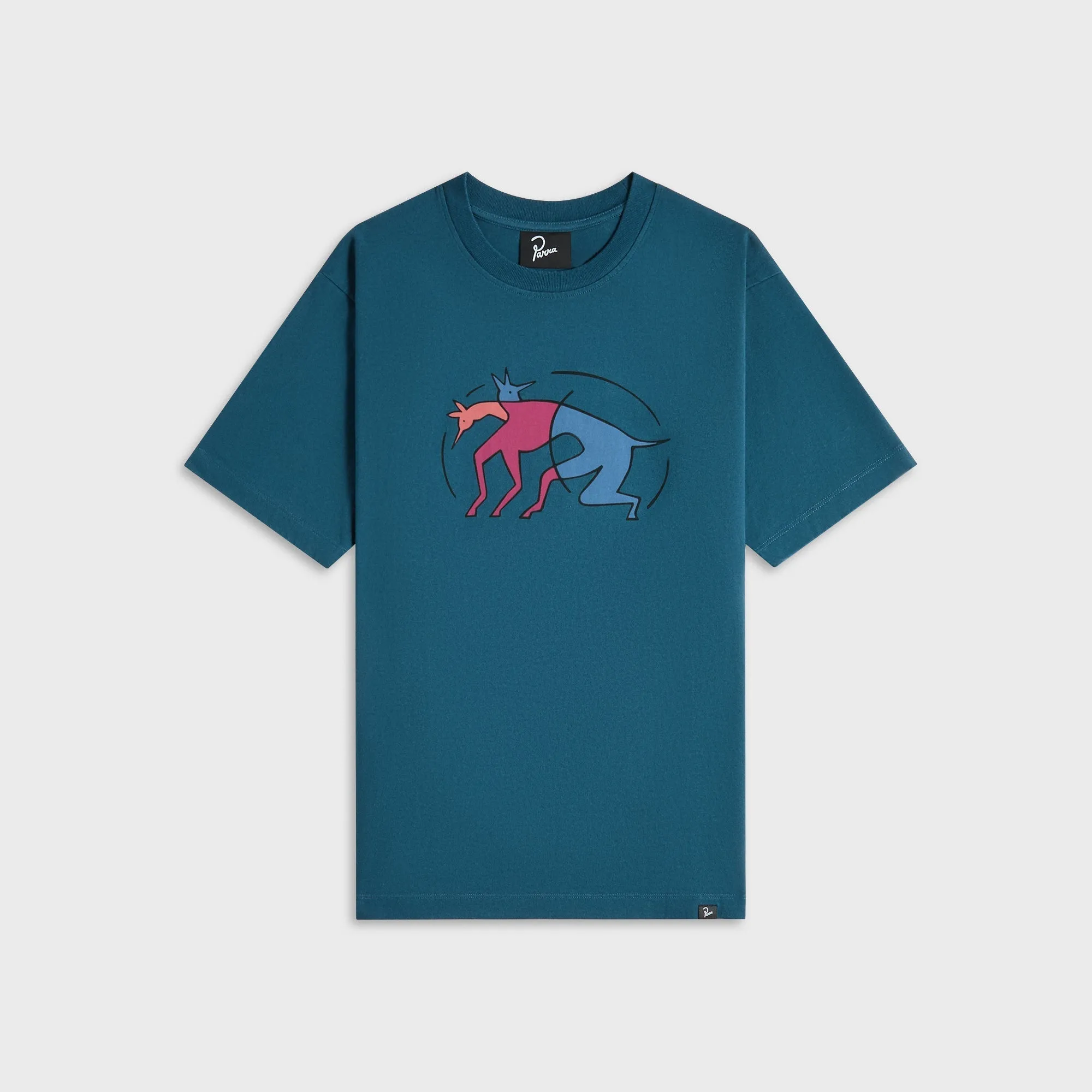 ThermoregulatingFabric BreathableMeshLining by Parra The Zoomies Tee - Mallard Green