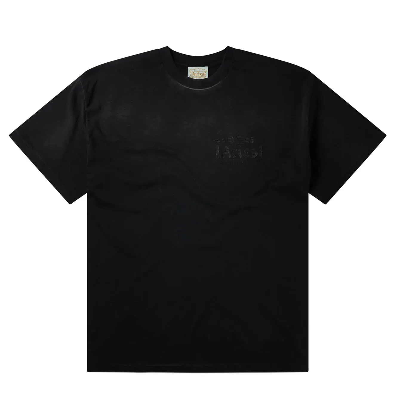 Aries Sunbleached Ancient Temple SS Tee Black Active Look Breathable wear