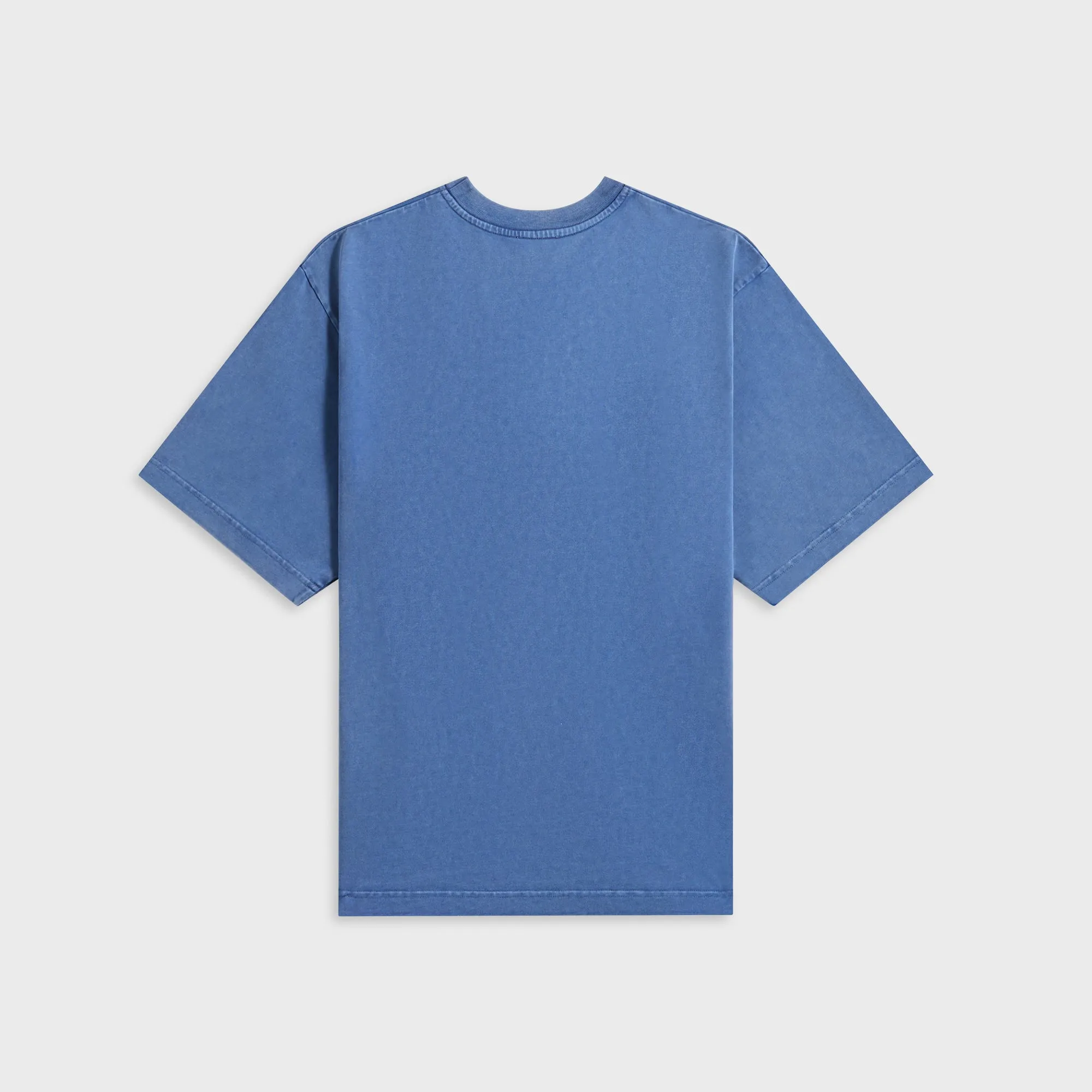 Breathable fabric Casablanca Chrome Text Printed Oversized Tee - Navy