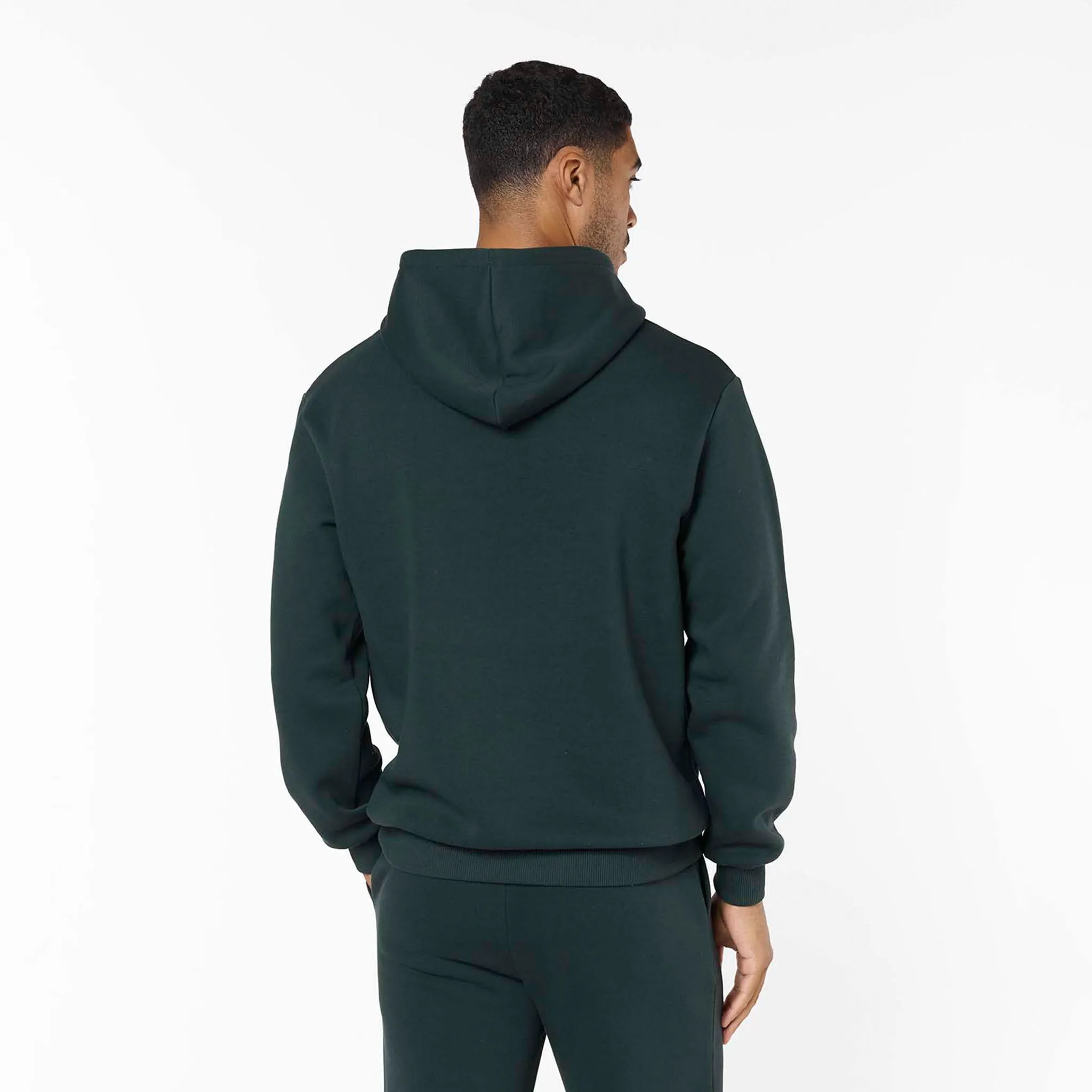 Relaxed Fit Hoodie | Forest Green Effortless Style Long Sleeve