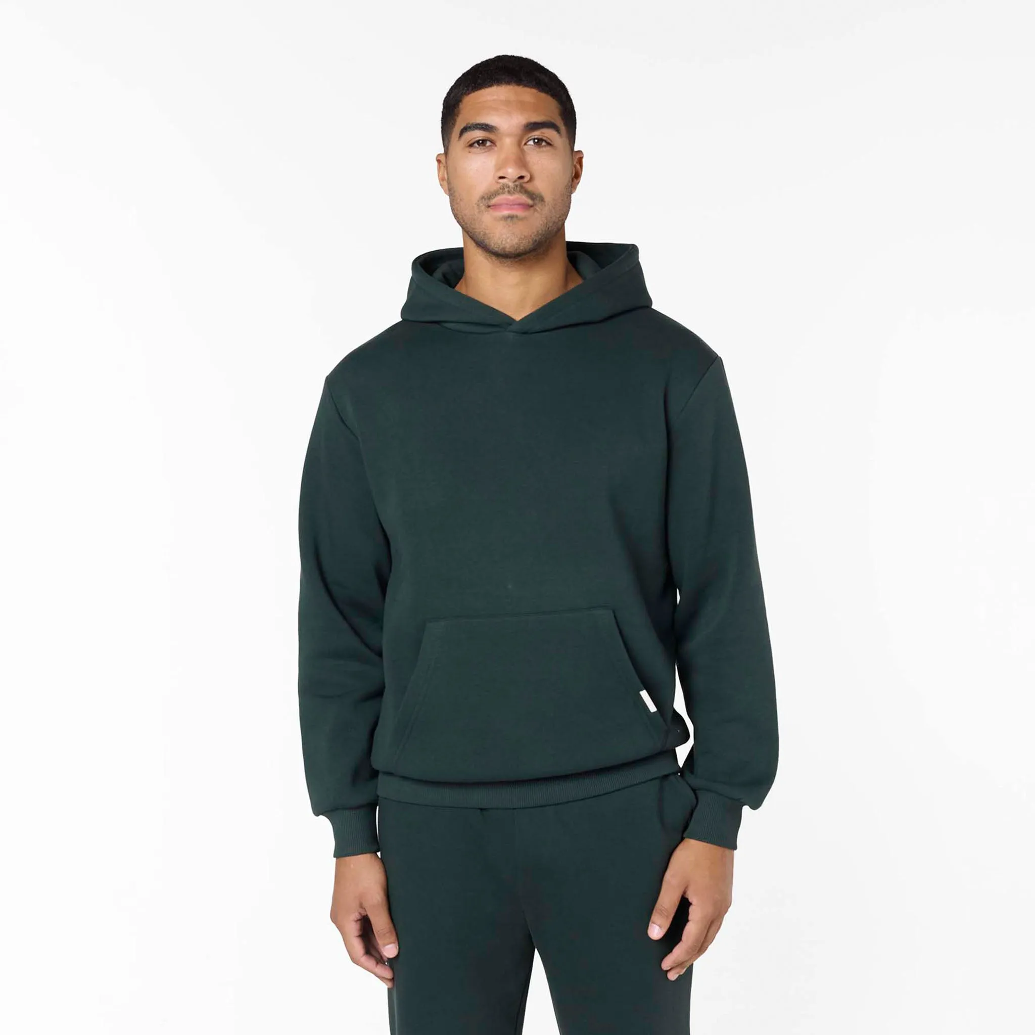 Logo Emblem Comfortable fit Relaxed Fit Hoodie | Forest Green