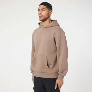 Relaxed Fit Hoodie | Mocha Layer Chic
