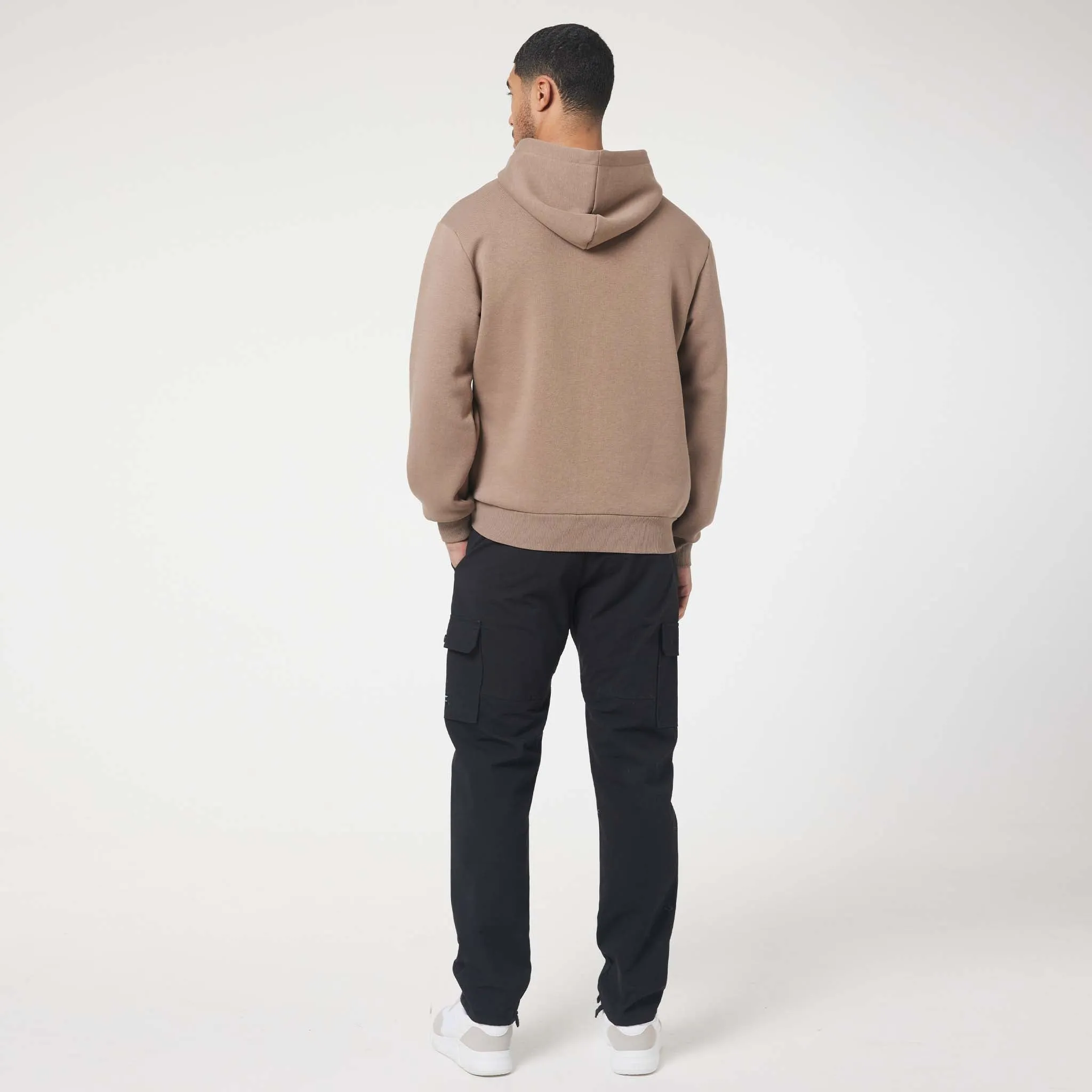 Relaxed Fit Hoodie | Mocha Office Casual