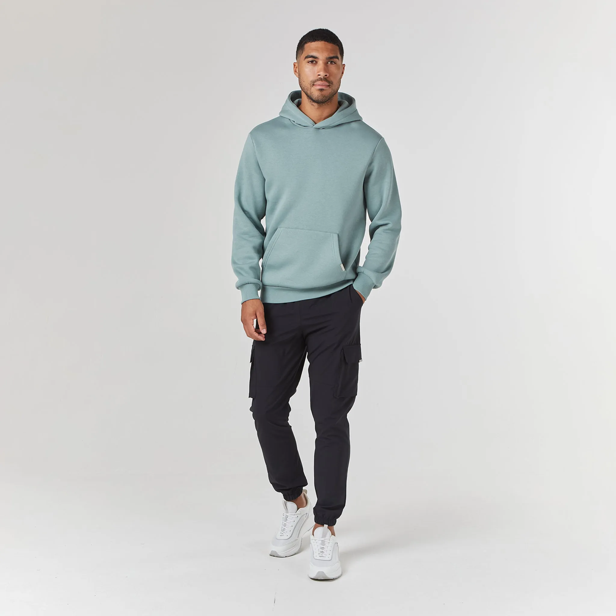 product brand name recognition Relaxed Fit Hoodie | Sage