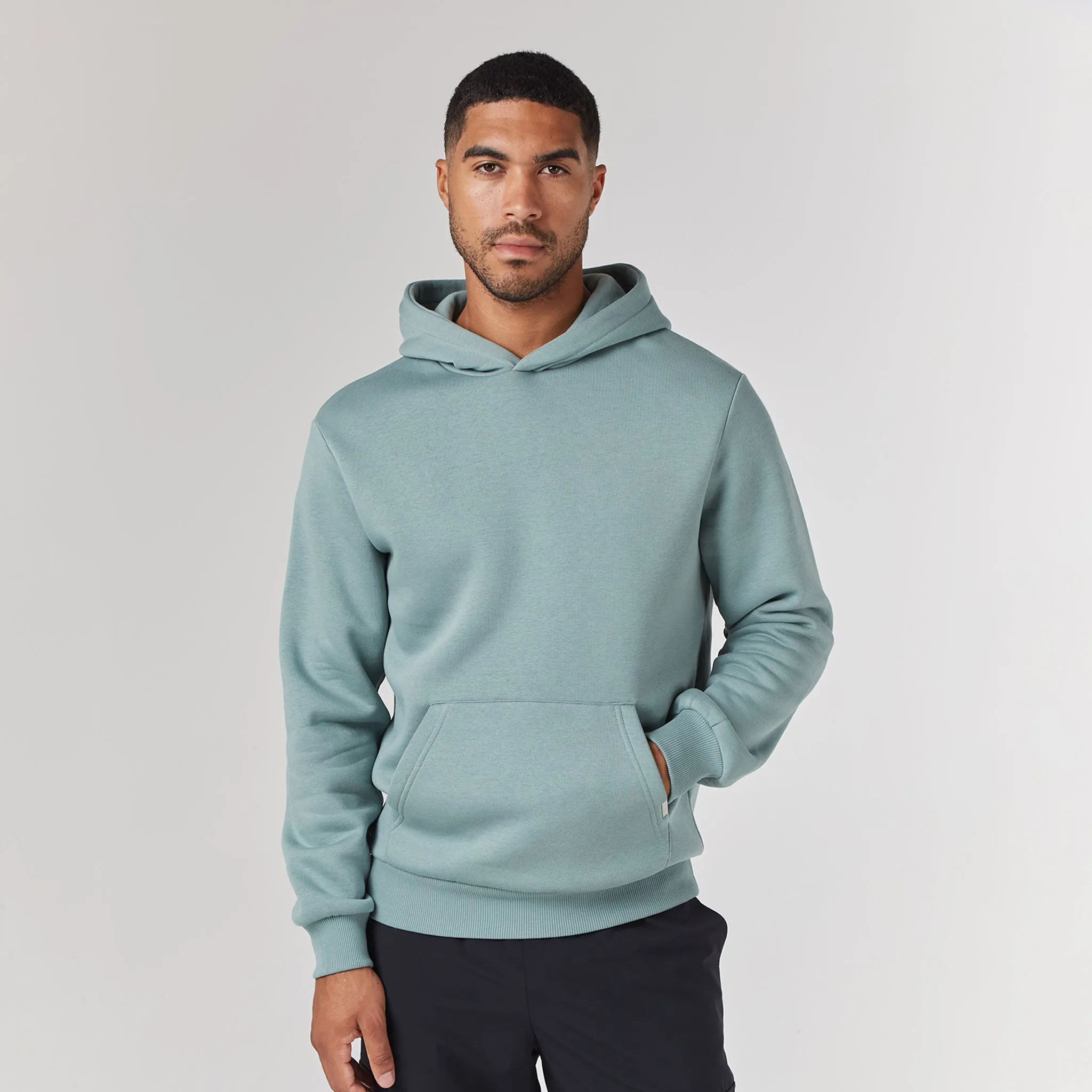 Polka Dot Relaxed Fit Hoodie | Sage