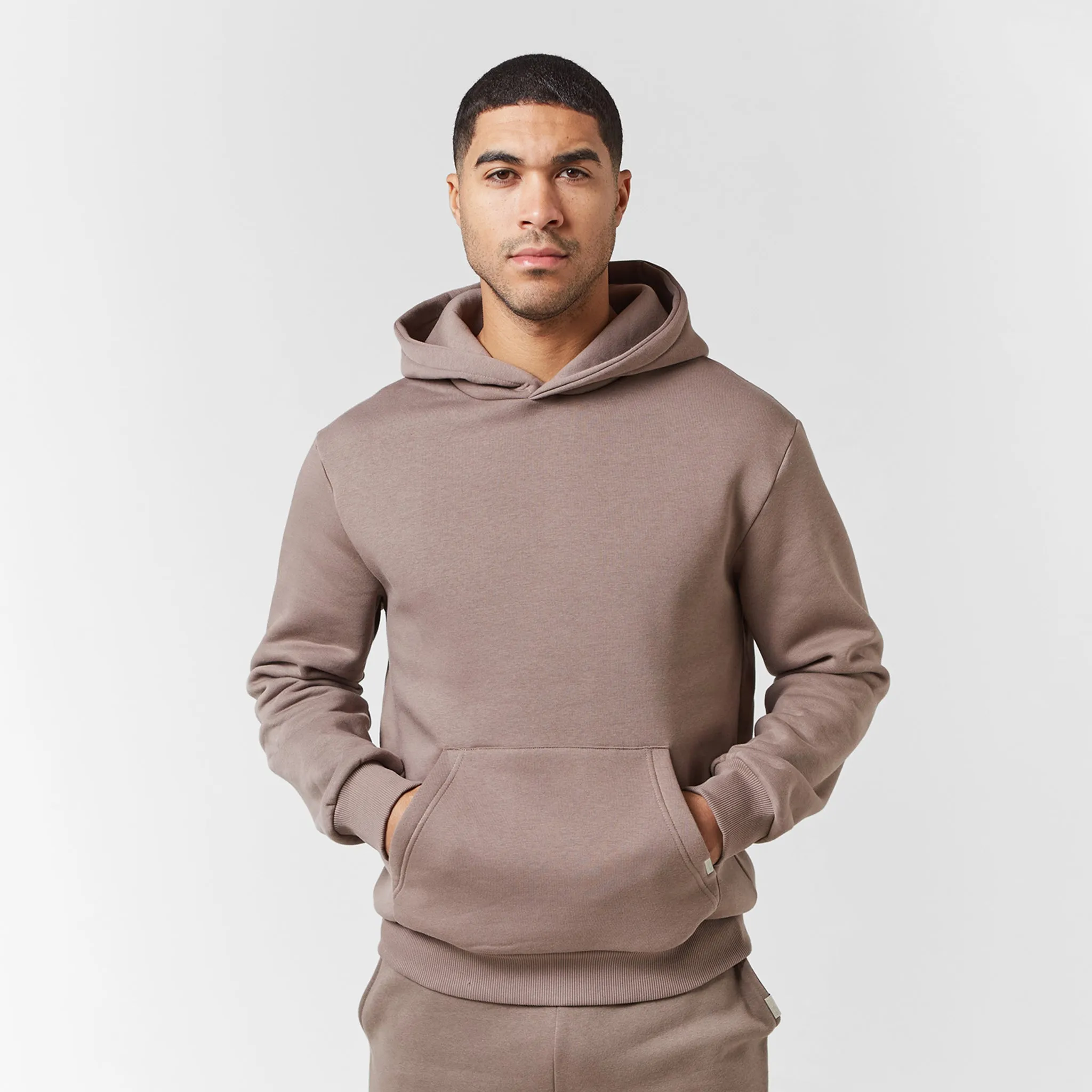 Relaxed Fit Hoodie | Washed Brown Layer Active goes with skirts