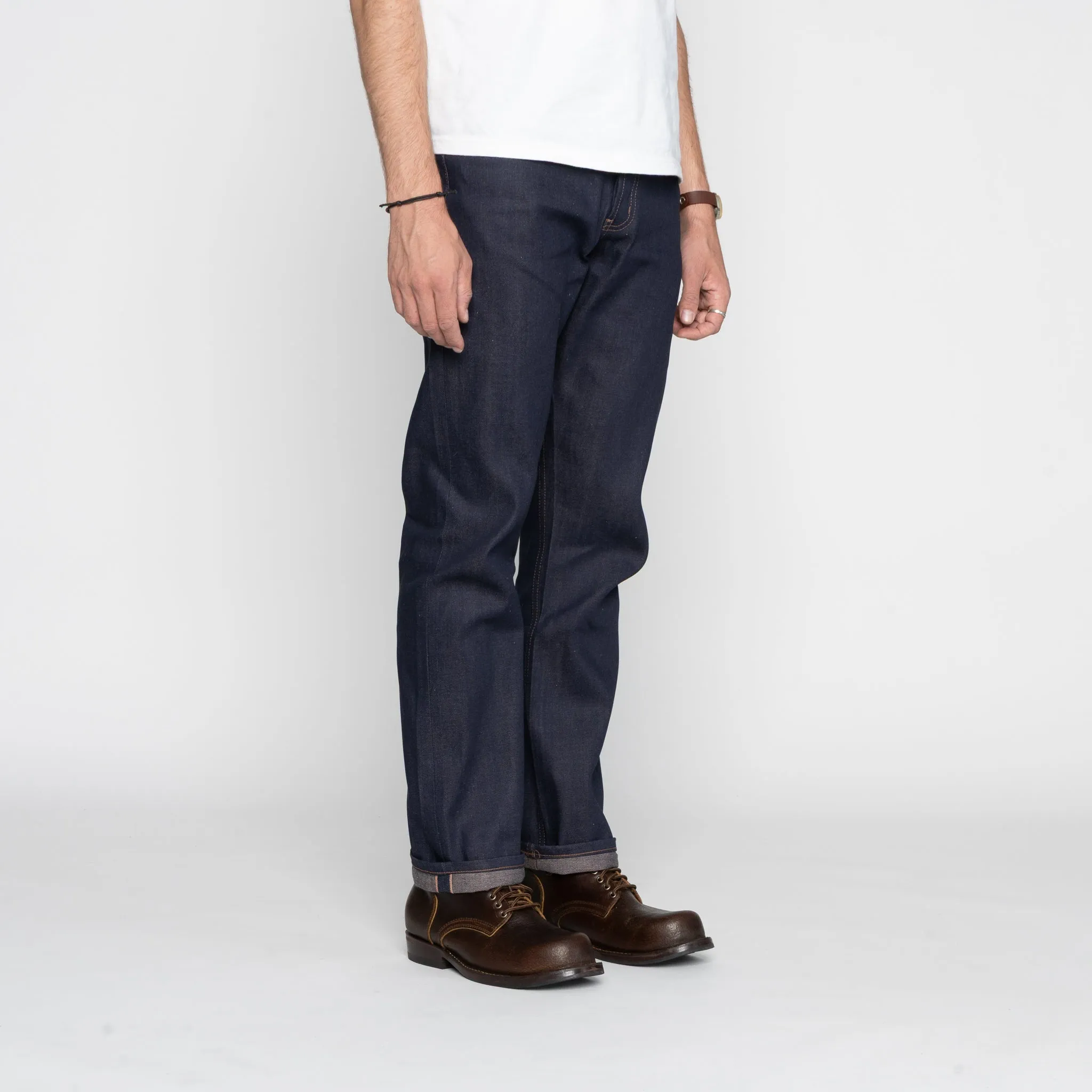 Clean Finish Fitted Design True  Guy - Coffee Dye Selvedge - Indigo