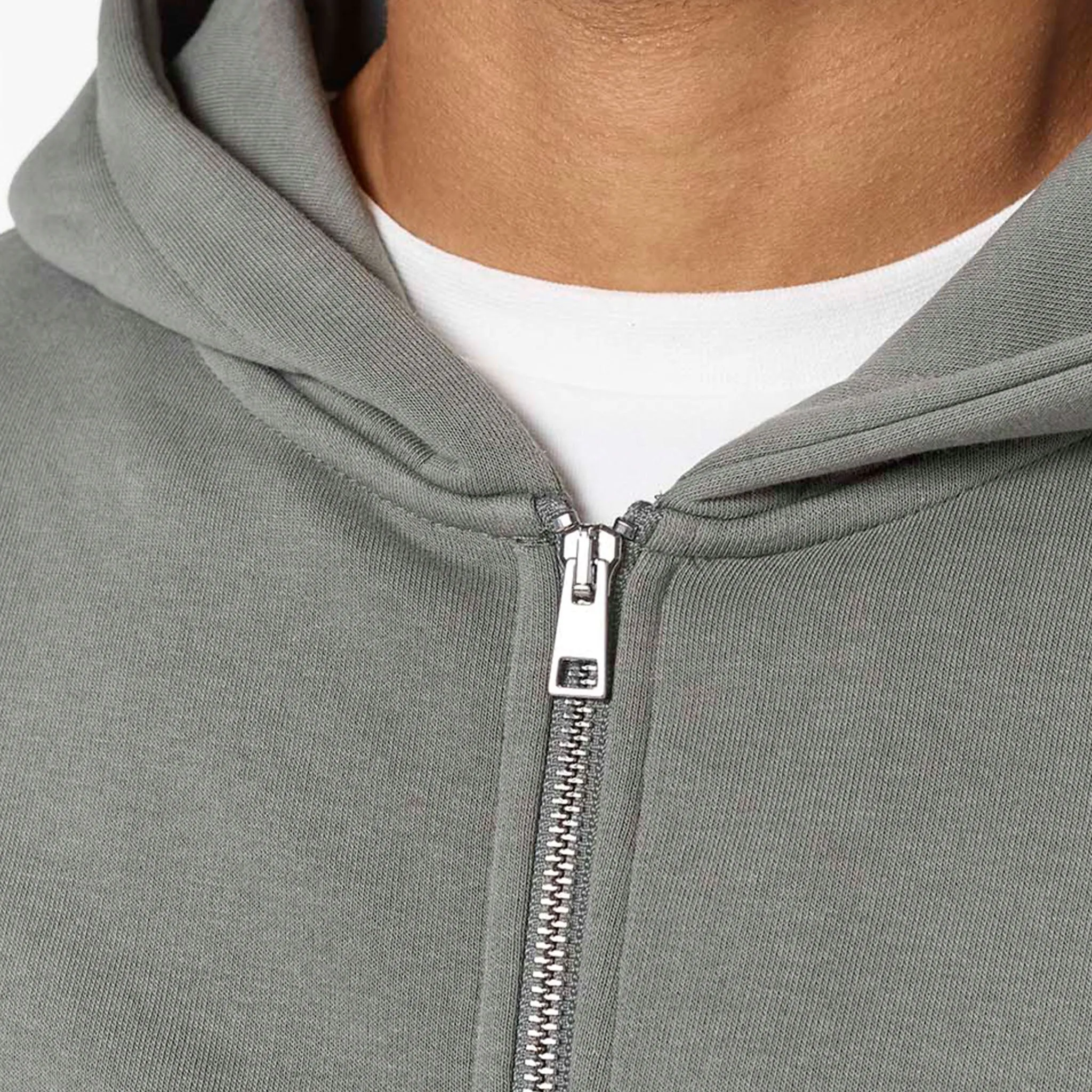 Easy to Carry Relaxed Full Zip Hoodie | Khaki