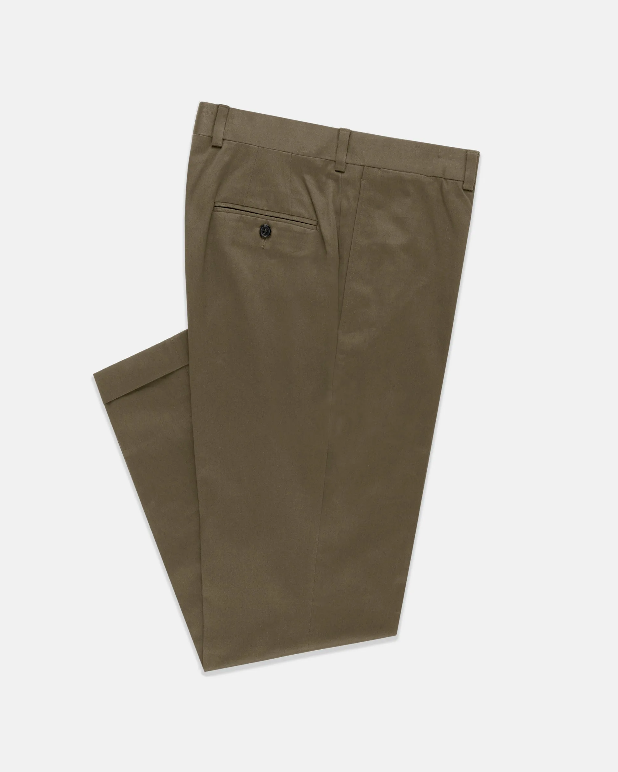 Made-in-Canada Olive Cotton Drill Cloth Trousers Noise Reduciting Fabric