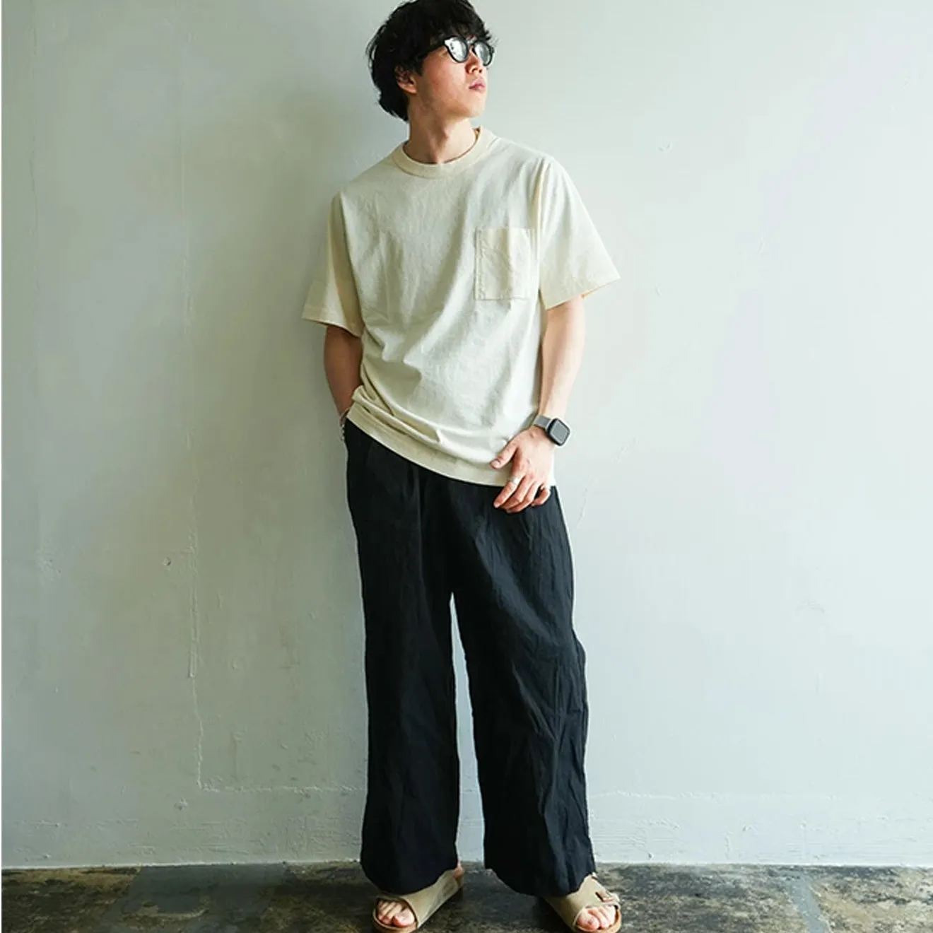 Perfect for Workouts AllWeatherComfort Jackman Classic Pocket T-Shirt Navy