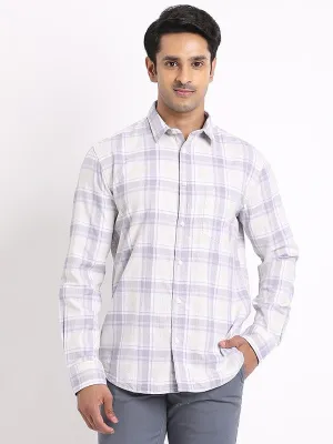 Retro Vibe Anti Static Treatment Men Checked Full Sleeve Cotton Shirt