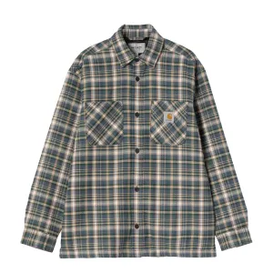 Carhartt WIP Cronyn Shirt Jac Cronyn Check Dark Navy Sustainable Dye Process Button Down Design