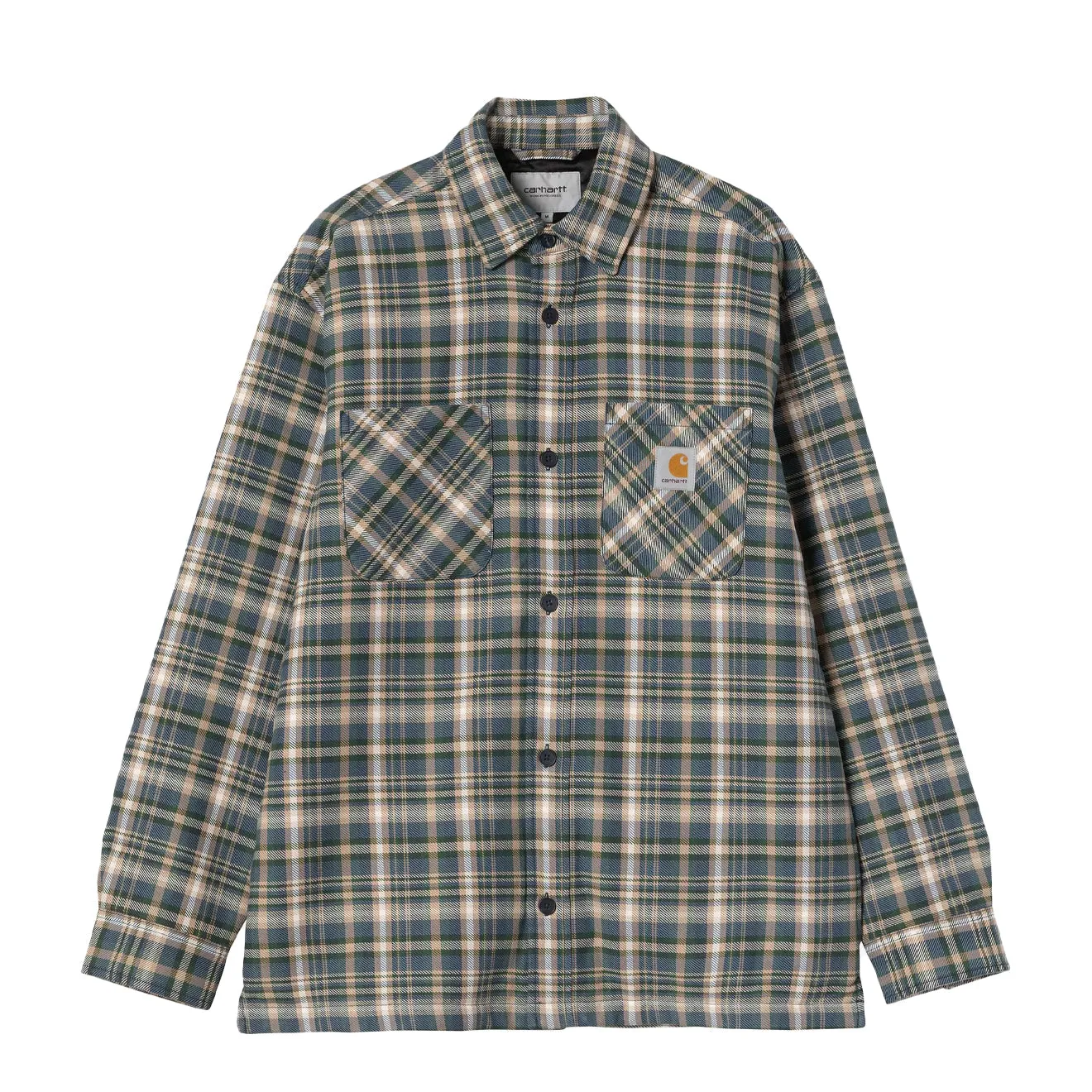 Carhartt WIP Cronyn Shirt Jac Cronyn Check Dark Navy Sustainable Dye Process Button Down Design