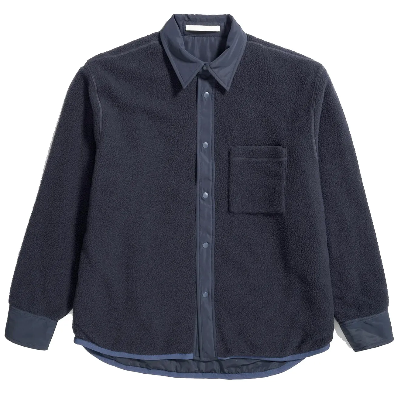 Norse Projects Ulrik Reversible Fleece Overshirt Dark Navy Lightweight Weave