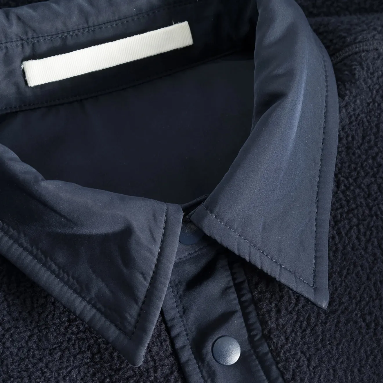 Norse Projects Ulrik Reversible Fleece Overshirt Dark Navy High-Quality Material Classic Wear
