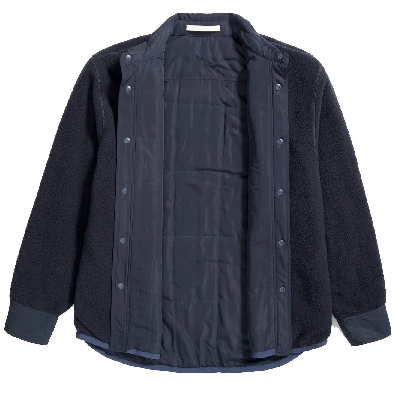 Non Static Finish Norse Projects Ulrik Reversible Fleece Overshirt Dark Navy