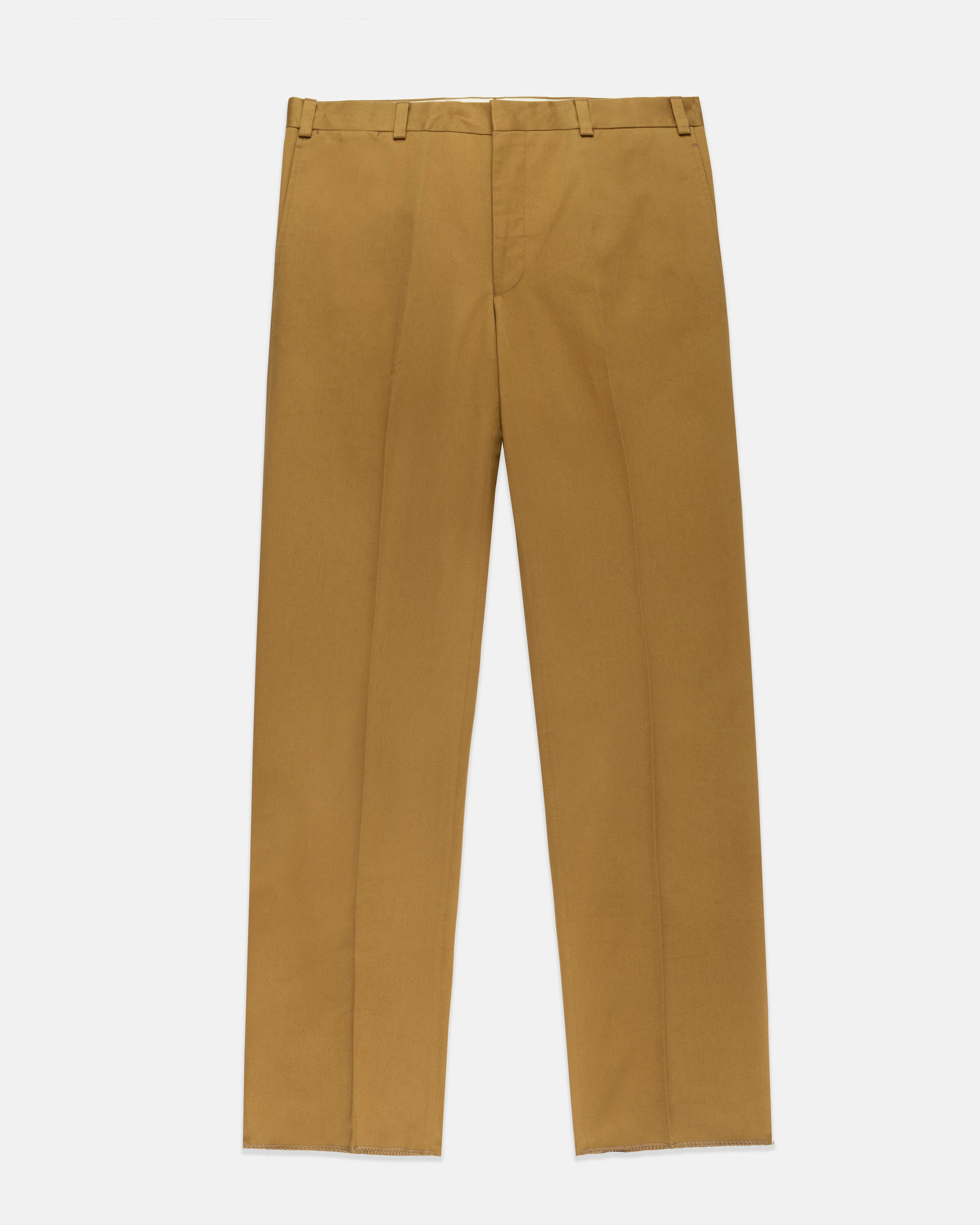 Essential Comfort Wear Made-in-Canada Dark Khaki Cotton Drill Cloth Trousers