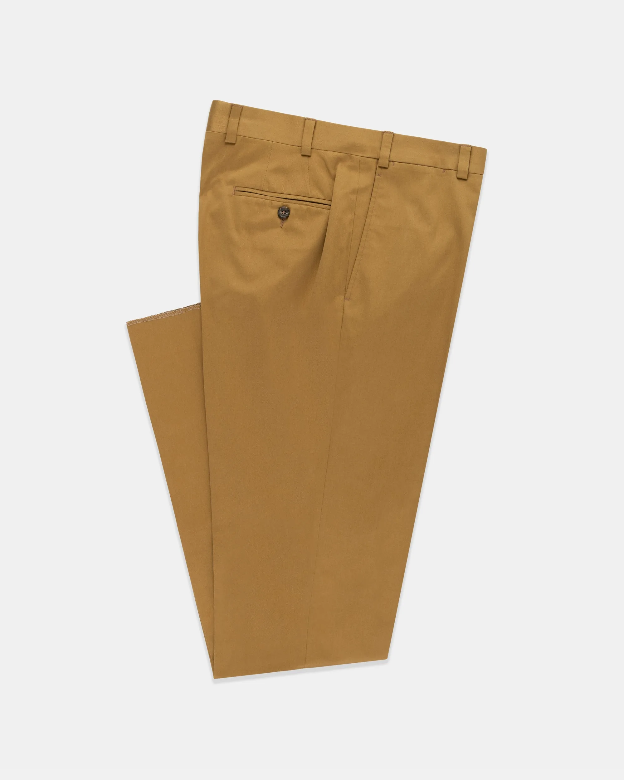 SnagFreeFabric Corduroy texture Made-in-Canada Dark Khaki Cotton Drill Cloth Trousers