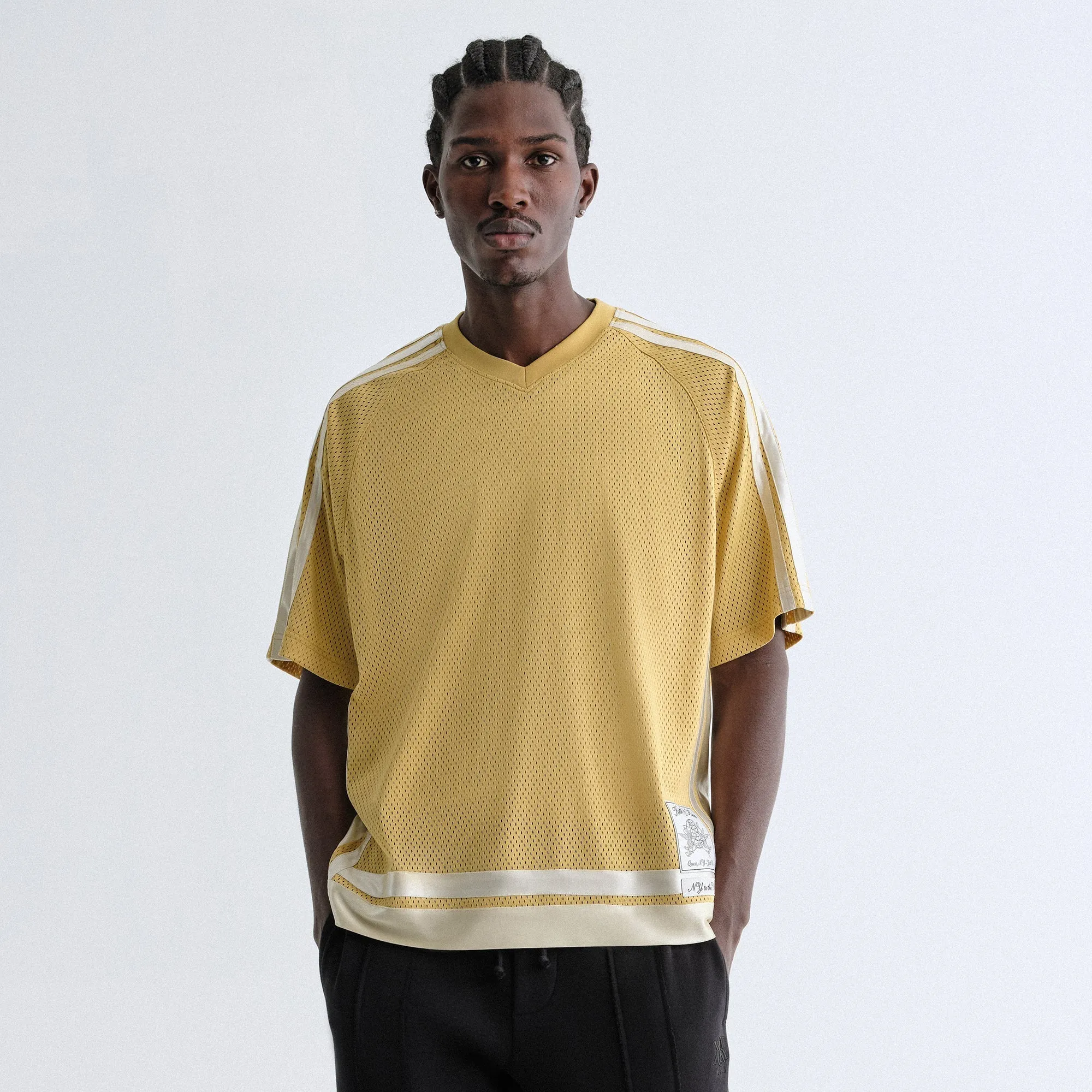 Fashion Top Kith Mesh Leon Jersey - Torch