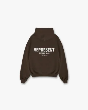 Warm Layers Represent Owners Club Hoodie - Brown