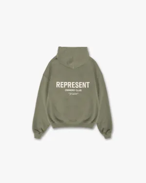 Represent Owners Club Hoodie - Olive product tropical vibrancy Cozy Wearable