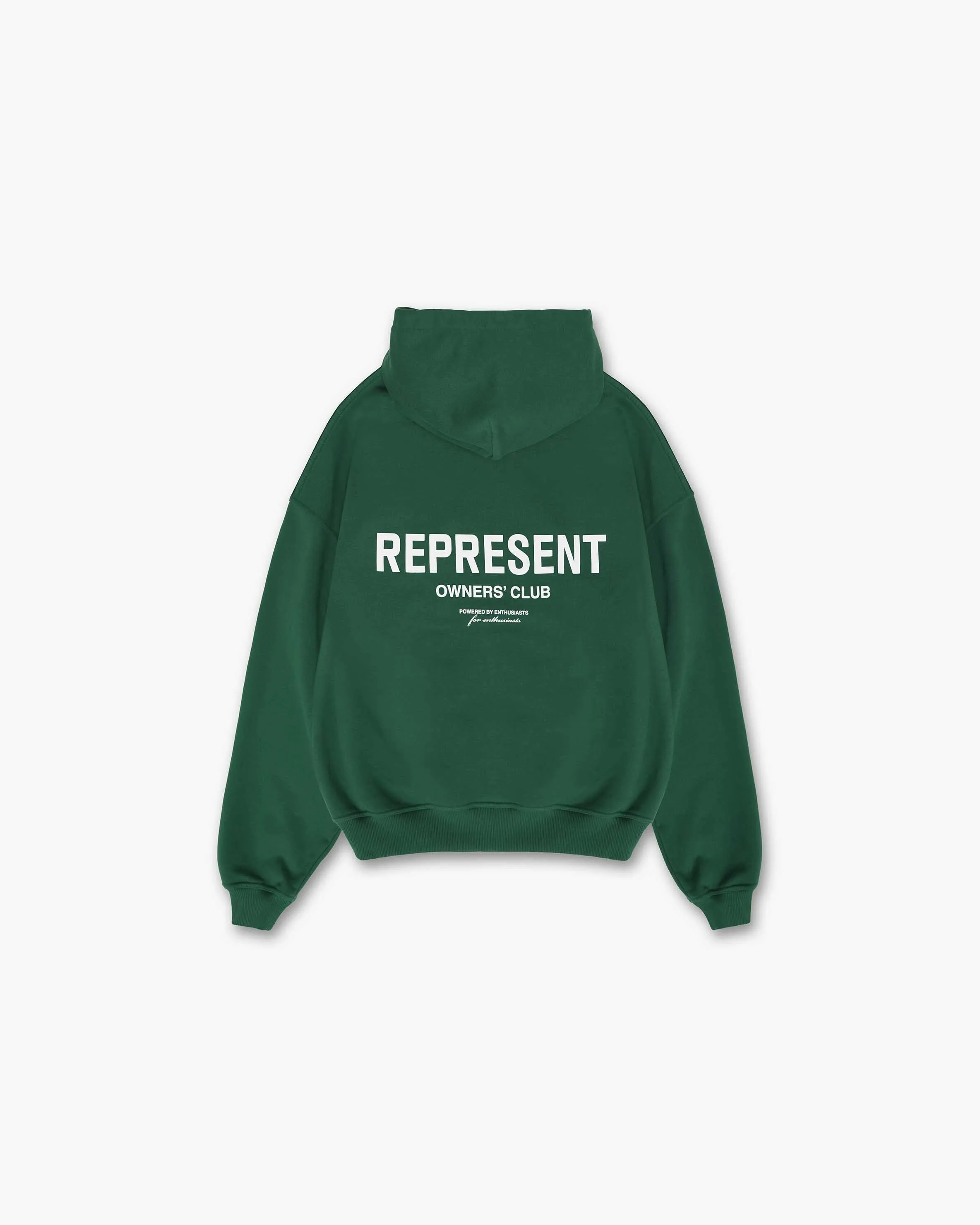 Represent Owners Club Hoodie - Racing Green Hiking Suitable