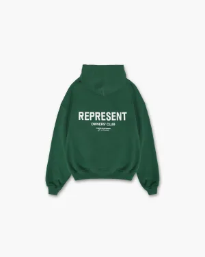Represent Owners Club Hoodie - Racing Green Hiking Suitable