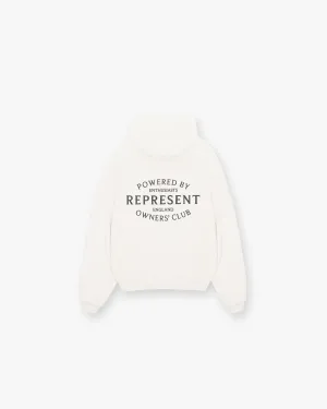 Festival wear Represent Owners Club Stamp Hoodie - Flat White
