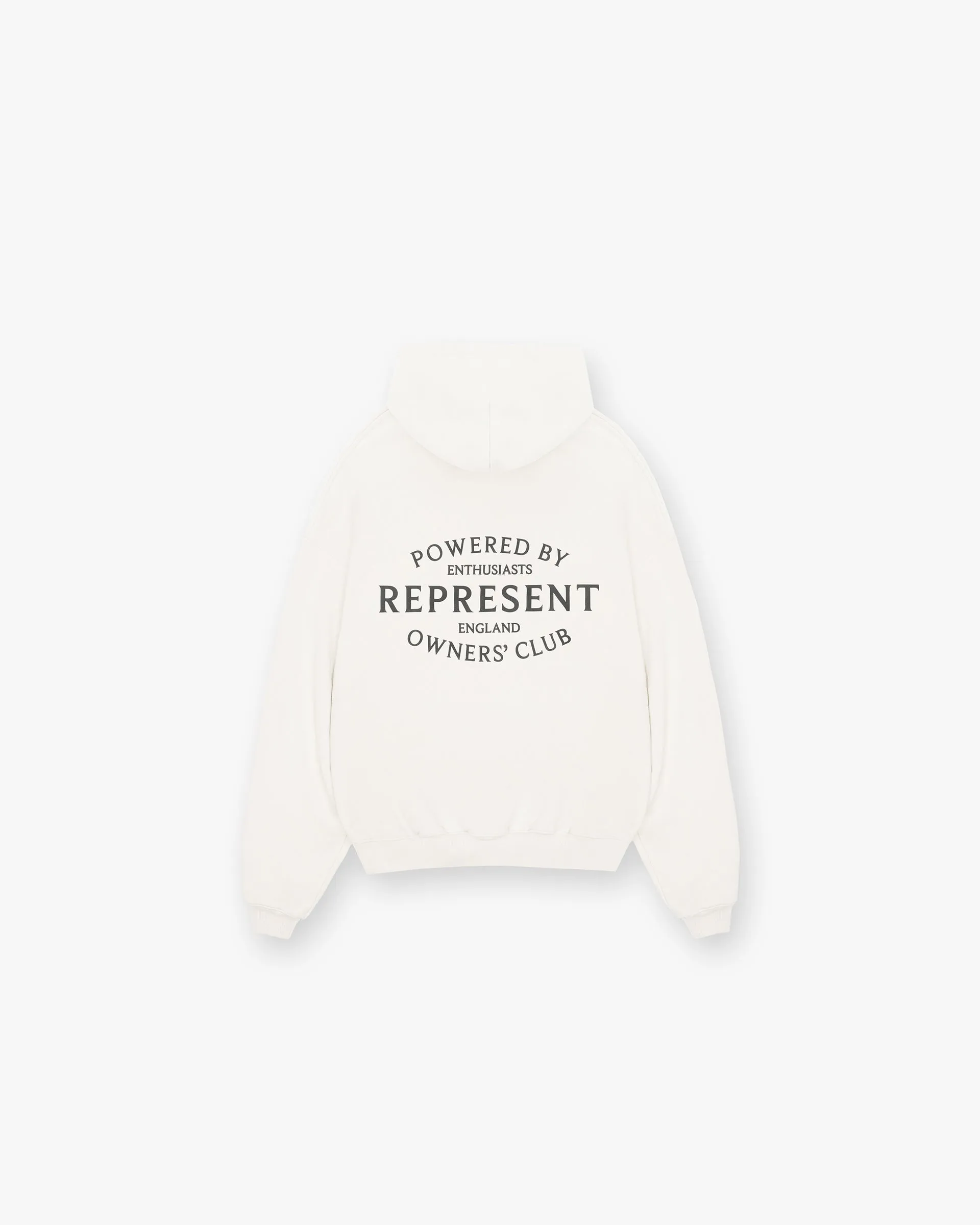 Festival wear Represent Owners Club Stamp Hoodie - Flat White