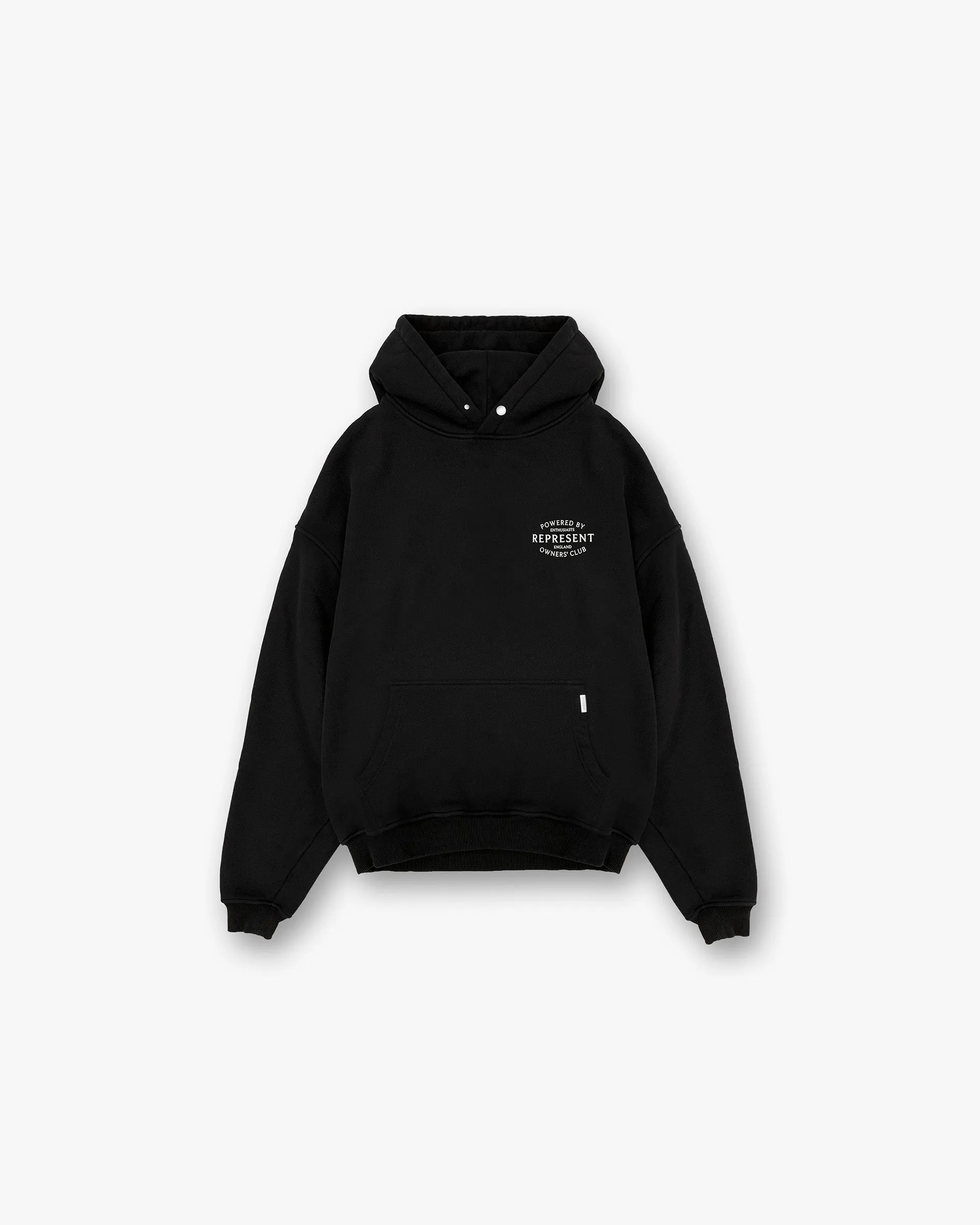 Represent Owners Club Stamp Hoodie - Jet Black Festival Fashion Outdoor Bold