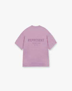 Represent Owners Club T-Shirt - Mid Purple Airflow Ventilation Design
