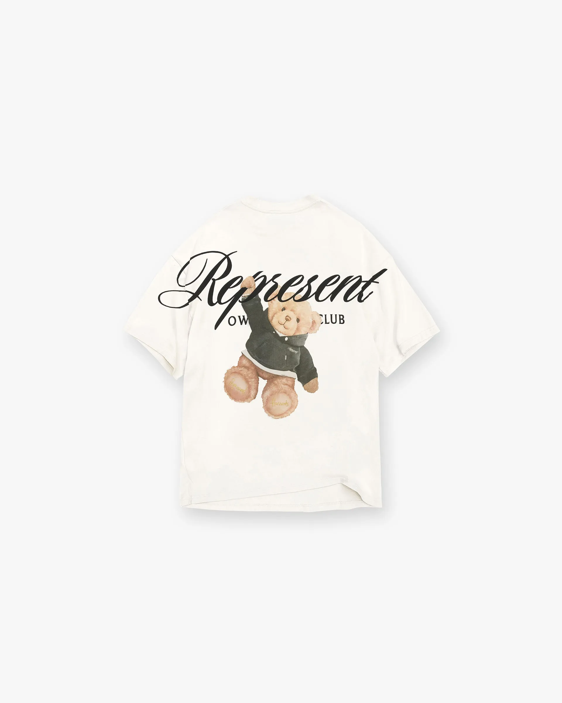 Represent X Harrods Bear Owners Club T-Shirt - Flat White Timeless Top Comfy Design Wear