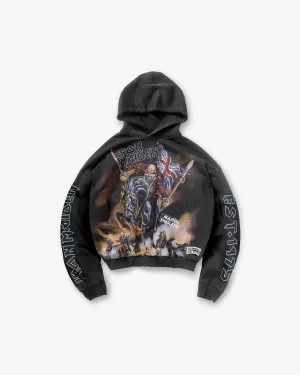 product delivery Cool Weather Represent X Iron Maiden Steed Hoodie - Stained Black