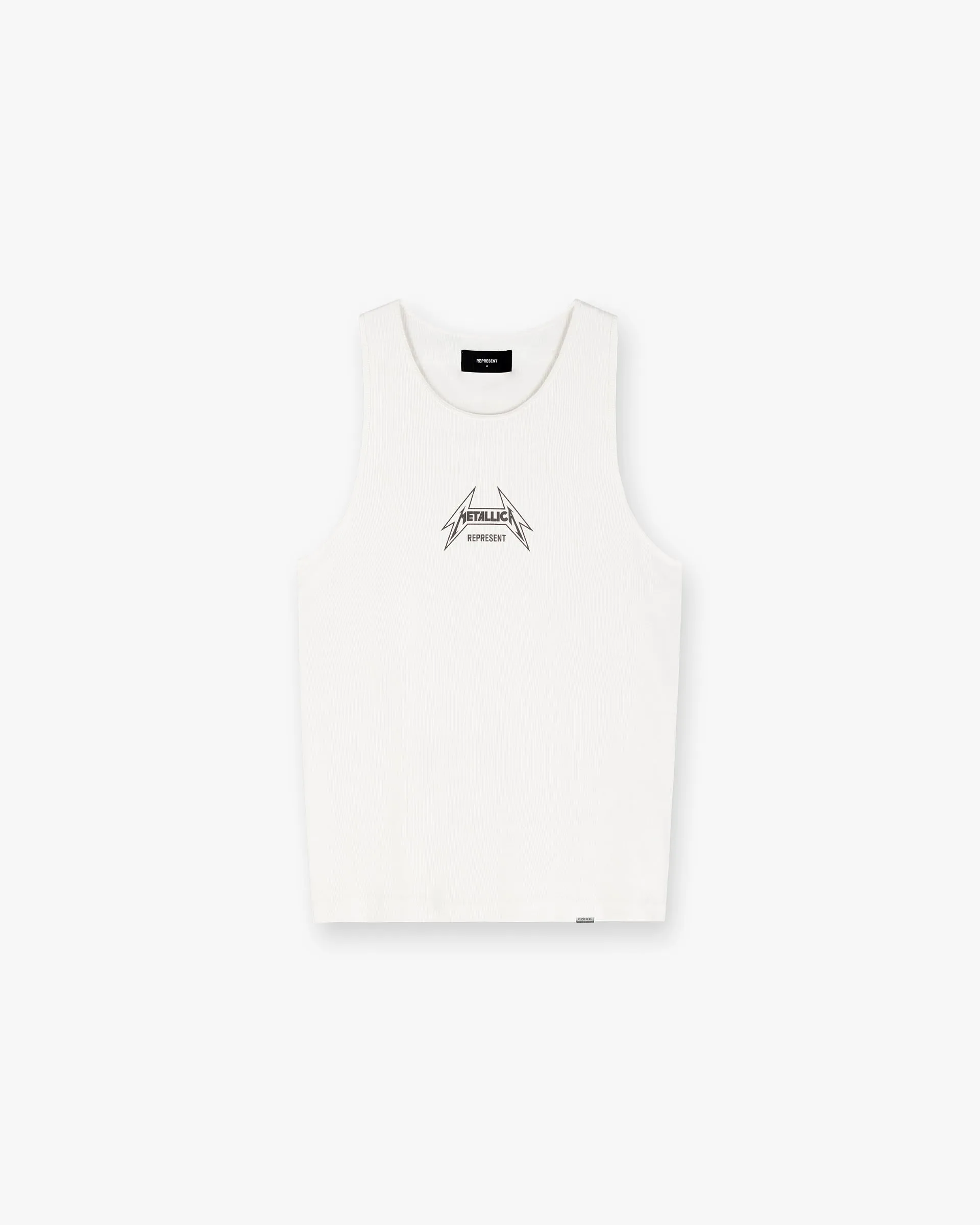 Represent X Metallica Local Crew Vest - Flat White Chic and Soft
