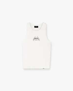 Represent X Metallica Local Crew Vest - Flat White Chic and Soft