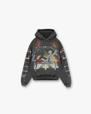 Represent X Metallica Master Of Puppets Hoodie - Vintage Grey Seasonal Collection Weekend Bold
