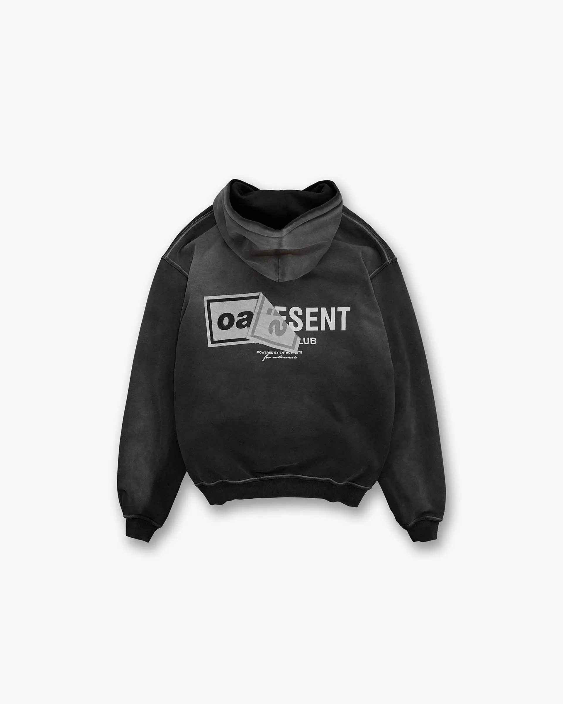 Polka Dot Represent X Oasis Owners Club Hoodie - Stained Black