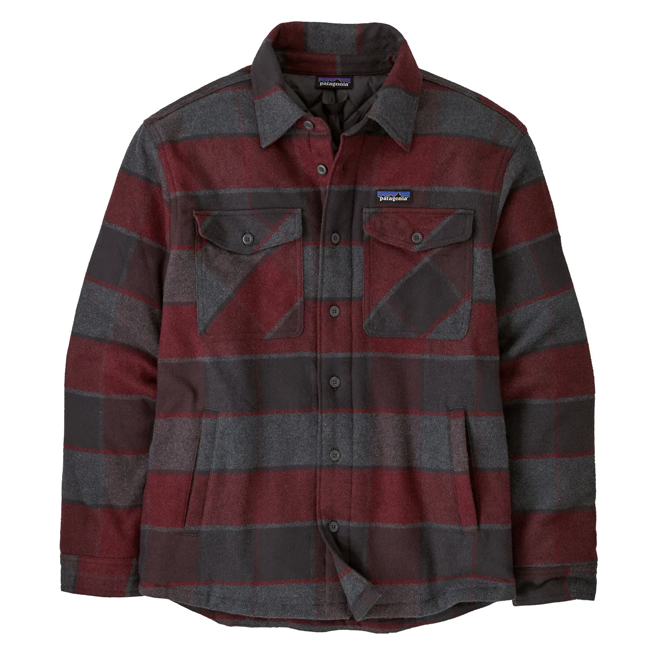 Patagonia Lightweight Insulated Fjord Flannel Shirt William / Ink Black Breathable fabric Durable Texture