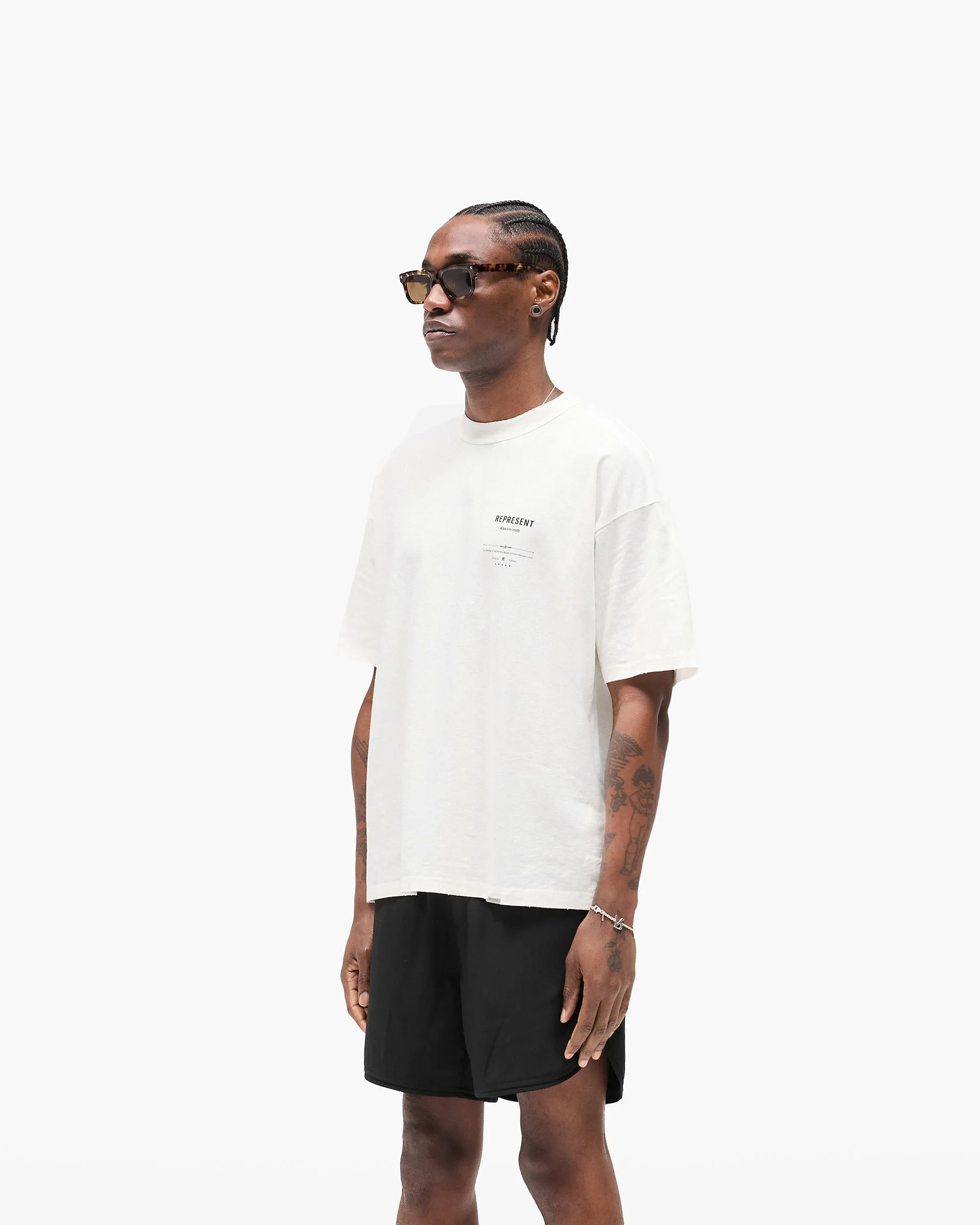 Comfortable All Day Wear Revere Manor T-Shirt - Aged White